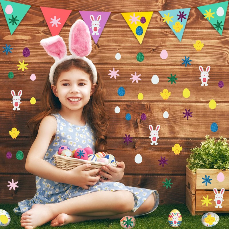 DIELIANHUA 336 Pieces Easter Crafts Children, DIY Easter Decoration Craft