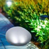 SUPVOX Solar Garden Lights, Solar Path Paver Stones, Pebble Shape