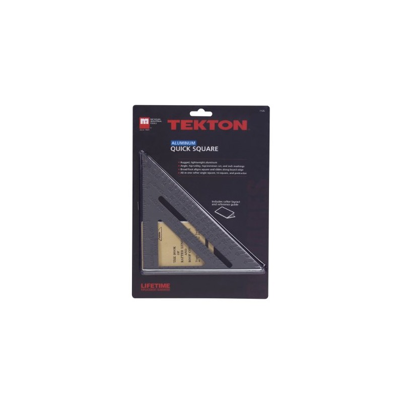 TEKTON 7135 Aluminium Schnell, quadratisch, 17,8 cm