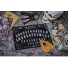WICCSTAR Wooden black Ouija board game with planchette and detailed