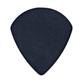 Exotic Plectrums Delrin Black Guitar Or Bass Pick - 1.5 mm Ultra Heavy Gauge - Jazz XL Shape - 6 Pack