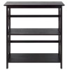 Casual Home Montego 3-Shelf Bookcase-Espresso