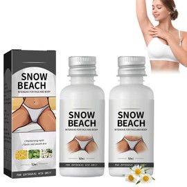 Nuevo modelo para 2025, 2 paquetes de crema blanca como la nieve, adecuada para pieles oscuras, crema iluminadora para áreas privadas