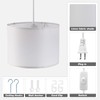 KUAUGST Plug in Pendant Light,15 FT Hanging Lamp with Plug