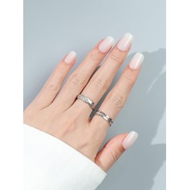 ASONRL 32 PCS Short Square White Press on Nails - Solid Glossy Pure White Gel Nail Fake Nails, 16 Sizes Glue On Nails Kit, Reusable False Nails with Mini Nail File for Women- Short Square White