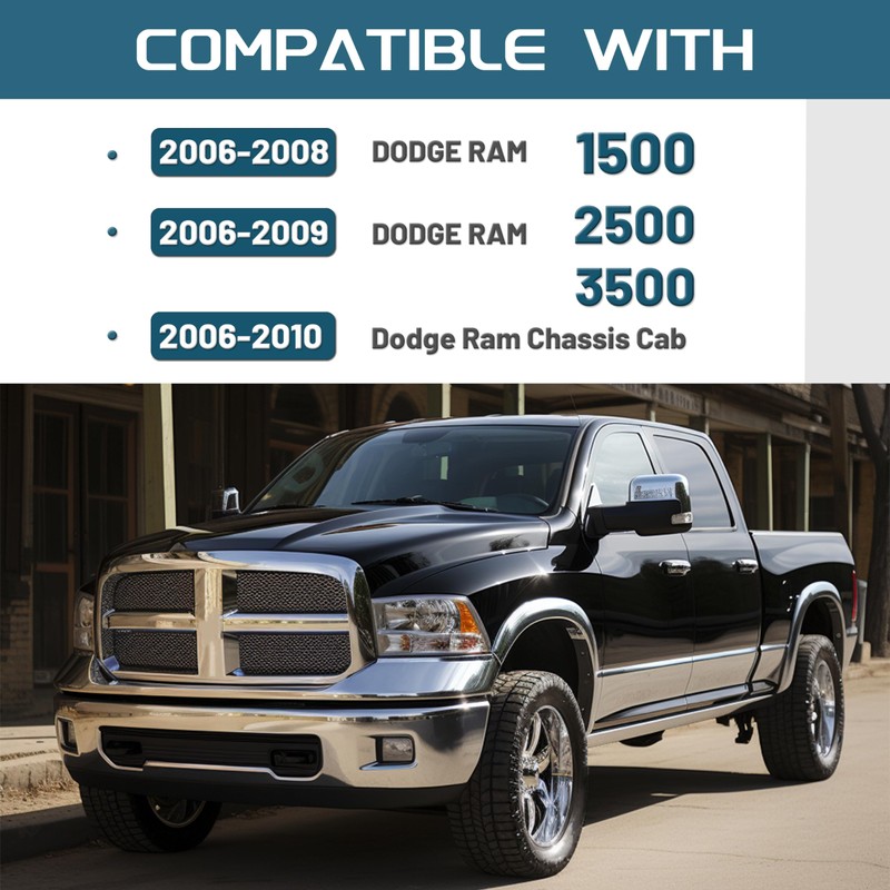 KUAFU Double Din Dash Kit Compatible with 2006-2010 Dodge Ram