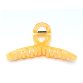 QinGoo Large Orange Hair Clip Giant Beautiful Women's Hair Clip Headdress Elegant Hair Accessory 1 Piece (13 cm x 6.2 cm, Orange)