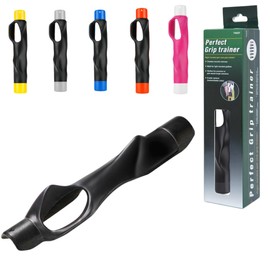 Golf Grip Trainer, Golf Swing Training Aid for Improving Proper Hand Positioning, Golf Training Equipment, Improve Swing Rhythm (Black)