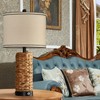 GyroVu Rattan Table Lamp Set of 2, Wicker Lamps, Dimmable
