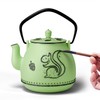 Toptier Teapot with Removable Infuser, Cast Iron Tea Kettle Stovetop