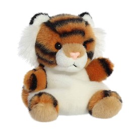 Aurora® Adorable Palm Pals™ Indy Tiger™ Stuffed Animal - Pocket-Sized Play - Collectable Fun - Orange 5 Inches