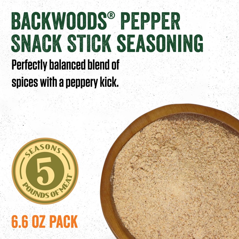 LEM Backwoods Pepper Stick Seasoning with Cure Packet