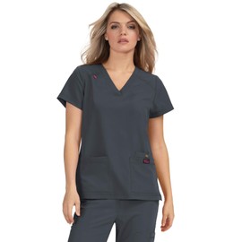 KOI Betsey Johnson B101 Freesia Top (Charcoal, XX-Small)