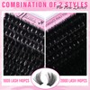 Fluffy Lash Clusters 100D+200D Mega Thick Lashes Clusters 12-22mm Wispy