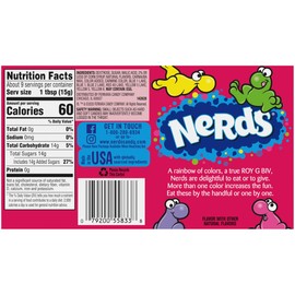 Wonka Nerds Rainbow Video Box 141.7g (5oz) - Pack of 3