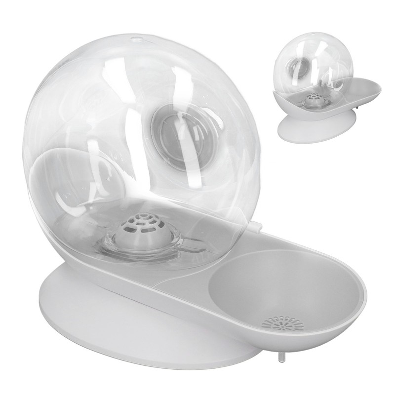 Pet Water Dispenser Snail Shape Automatic Transparent 2.8L Large Capacity