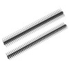 sourcing map Right Angle Header Pin 80P 2 Row 2.54mm