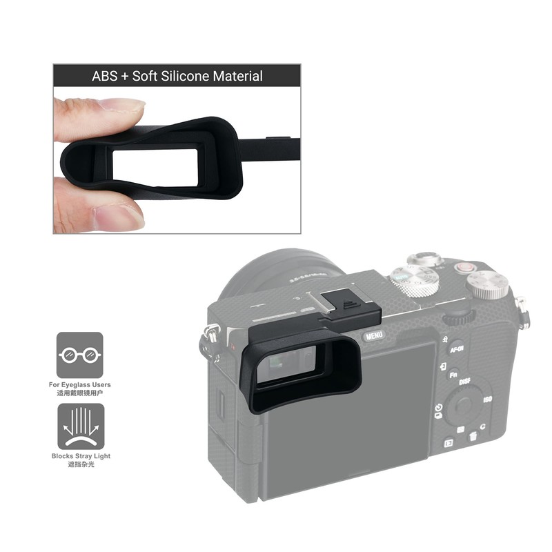 Kiwifotos Soft Eyecup Eyepiece Compatible with Sony Alpha a7C Viewfinder