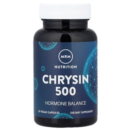 MRM  Suplemento Alimenticio de Crisina 500 mg  30 Cápsulas  NonGMO  Libre de Gluten y Lácteos                                                         