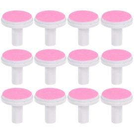 minkissy 12pcs Nail Trimmer Replacement Pads Adult Electric Nail File Pads Adult Nail Grinding Heads for Electric Nail File (Pink)