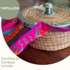 Tortillero térmico de Ocoxal 20x8 cm, artesanal hecho a mano