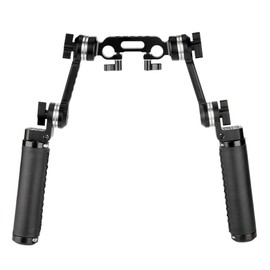 Niceyrig Shoulder Rig ARRI Rossette Leather Dual Hand Grip for Support System kit
