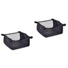 ibasenice Stroller Storage Basket - 2PCS Baby Stroller Basket Nappy