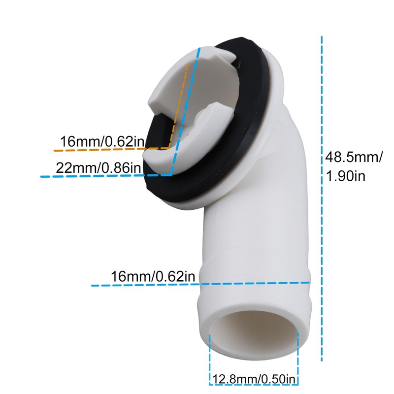 Briny River 4Pcs Air Conditioner Drain Hose Connector Suitable for