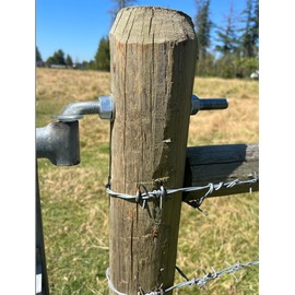 J-Bolt Gate Hinge, Hot-dip Galvanized J Bolt with 5/8" Gate Hinge. Farm Gate Hinges for Chain Link Fence Mostly Used in Frams, Back Yard, Frence Etc. Include Nut Washer (7"(4PCS))