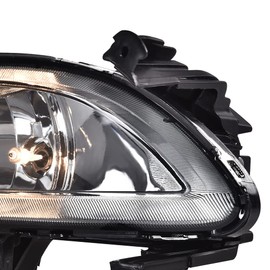 CHEDA Clear Front Bumper Driving Fog Lights Lamps Compatible with 2011 2012 2013 Hyundai Sonata LH RH(Smoky lens)