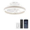 ZMISHIBO Low Profile Ceiling Fans with Lights and Remote, 13