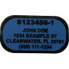 CRAB/ LOBSTER TRAP POT ID TAGS SET of 5 Custom