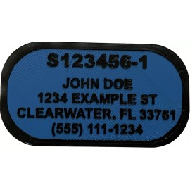 CRAB/ LOBSTER TRAP POT ID TAGS SET of 5 Custom 3d-printed plastic glue/screw dwn