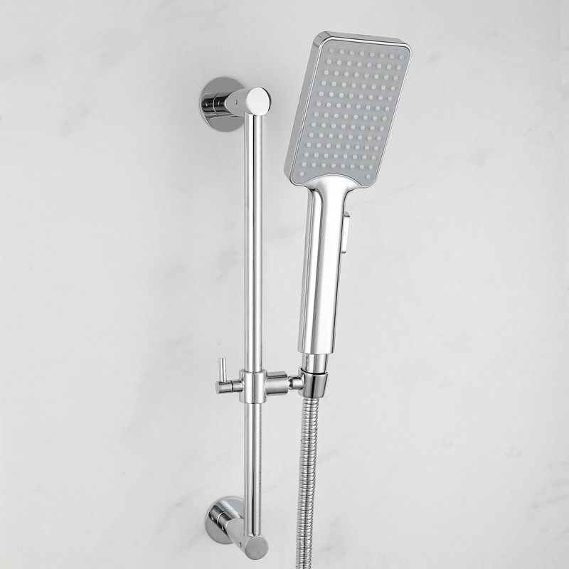 Shower Slide Bar Adjustable Handheld Shower Head Holder Wall Mount