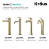 KRAUS Bathroom Sink Pop-Up Drain Assembly in Brushed Gold for