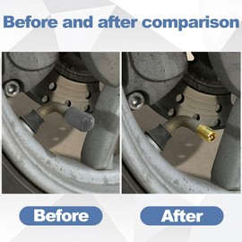 Mandark 50PCS Car Tire Stem Valve Caps, Dustproof Vehicle Stem Covers with O Rubber Ring, Airtight Seal Automotive Interior Tyre Air Cap Accessories, Universal for Bikes Truck Motorcycles (Gray)