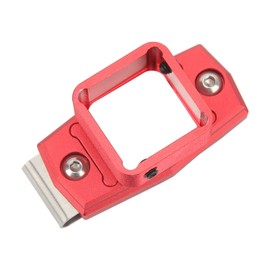 Pool Chalk Holder, Lightweight Aluminum Alloy Pool Chalk Holder Clip for Billiard Accessories (Red)
