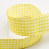 Yellow Gingham Ribbon 9mm x 10 Metres