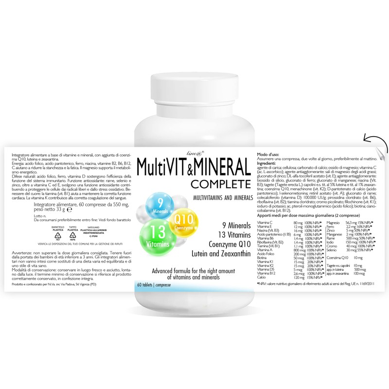 MultiVIT & Mineral Complete | 60 Tablets | Multivitamin |