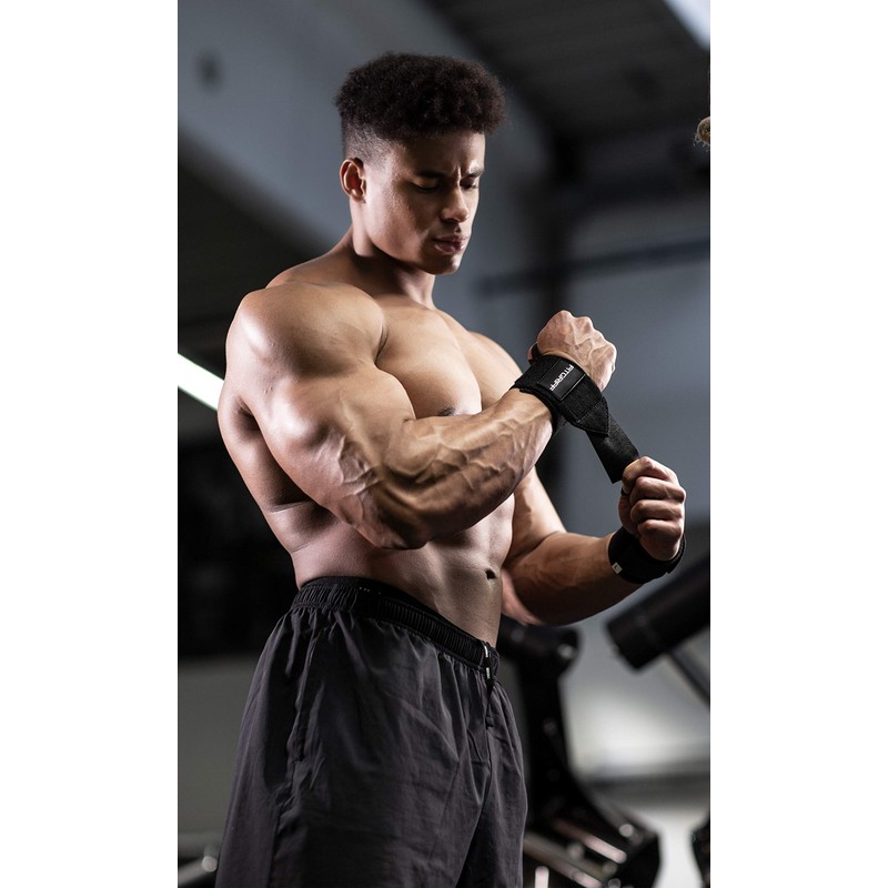 Fitgriff® Wrist Wraps + Lifting Straps Set - for Fitness,