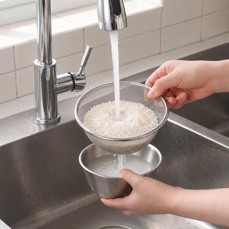 4 Pcs Mini Colander Food Strainer 304 Stainless Steel Fine
