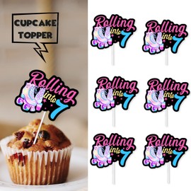 S-Sfen-07Ice Cream Fruit Dessert Cupcake Topper Colorful Glitter Happy Birthday Sensory Pop Game Theme Decor Supplies Baby Shower Boys Girls Birthday Party Decorations