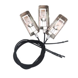 Plowo 3 Pack Igniter Kit with Collector Box for DCS 27DBQ, 27DBQR, 27DBR, 27DSBQ, 27DSBQR, 36DBQ, 36DBQAR, 36DBQR, 48DBQ, 48DBQR, 48EBQR and Other Gas Grill Models, Grill Electrode Replacement Parts