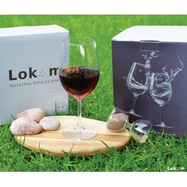 LOKAM Unbreakable Wine Glasses with Stem | Plastic Wine Glasses Set of 2 (20oz) | 100% Tritan & BPA Free | Ideal For Pool, Beach, Travel & Outdoor, Camping, Picnic, Party Cups