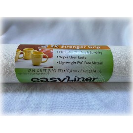 Duck Brand  Easy Liner Non-Adhesive Shelf Liner Diamond Grip White 12 in. x 8 ft