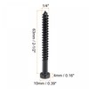 sourcing map Hex Lag Screws 1/4" x 2-1/2" Carbon Steel