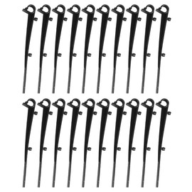 Tiardey 20pcs Gutter Brush Clips Gutter Brush Leaf Guard Fixing Clip Gutter Net Clip Plastic Gutter Guard Clip