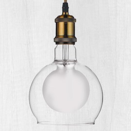 WHFIALUX Oversized Decorative LED Light Bulbs, Giant Vintage Edison Light Bulb, G52(G160) Huge Globe Bulbs with Glass Shell, Pendant Lighting, 2700K Warm White, 6W Dimmable 250LM(50W eq.), E26 Base