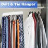 RESOVO Upgraded Tie Rack Hanger with 20 Foldable Metal Hooks,