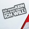 Hellweg Druckerei Rear Window Sticker with German Text "Ich muss